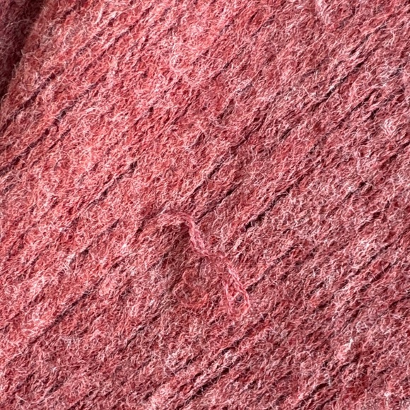 Do Everything in Love Raspberry Fringe Poncho - Picture 5 of 6